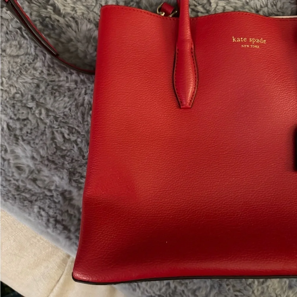 KATE SPADE Cherry Red Eva Medium Satchel